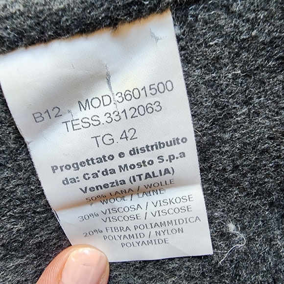 'SEVENTY' Charcoal gray coat - Picture 7 of 12